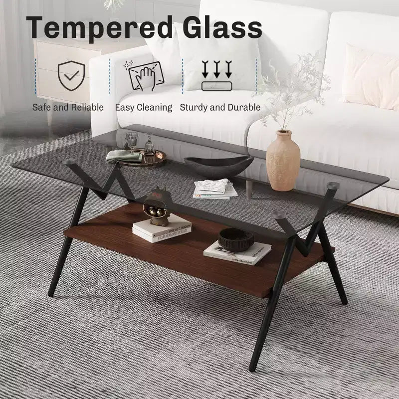 Couchtisch- und Beistelltisch-Set, 3-teilig, Tisch aus gehärtetem Glas mit MDF-Schicht, moderne Tische fürs Wohnzimmer, graues Glas