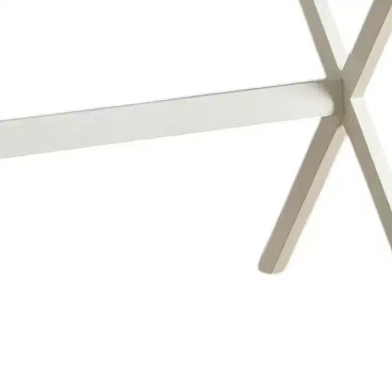 Bureau blanc vieilli en bois avec plateau rabattable de 34