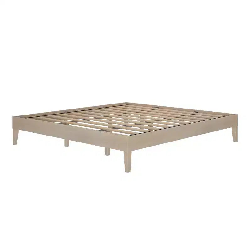 Cadre de lit King, lit plateforme en bois