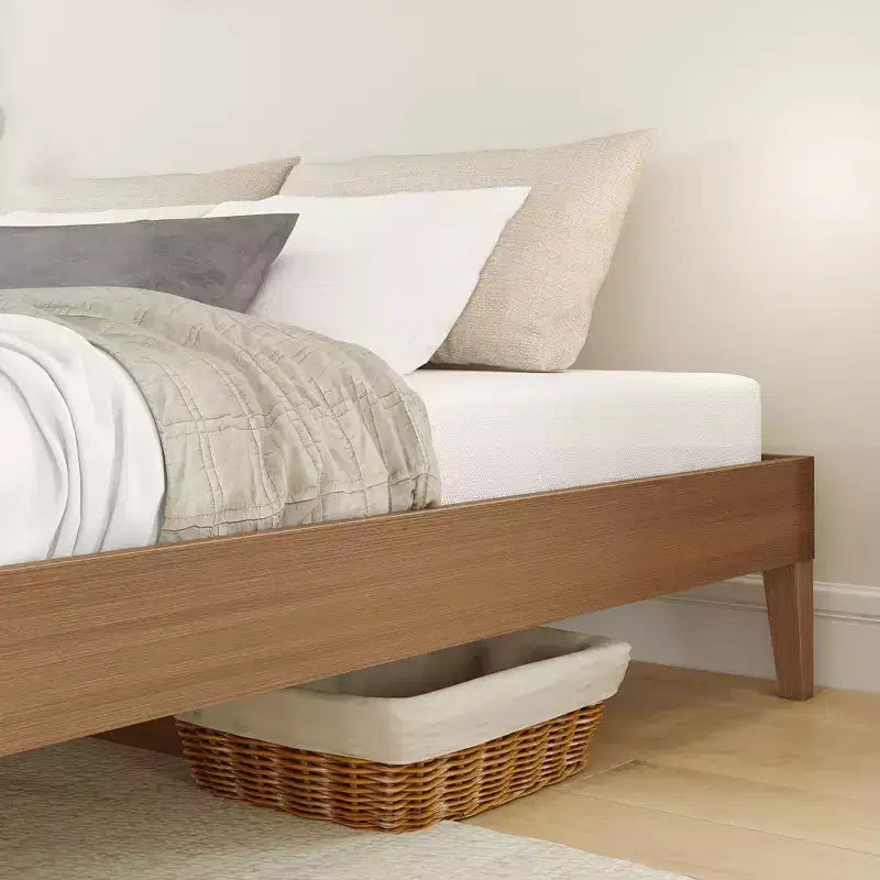 Cadre de lit King, lit plateforme en bois