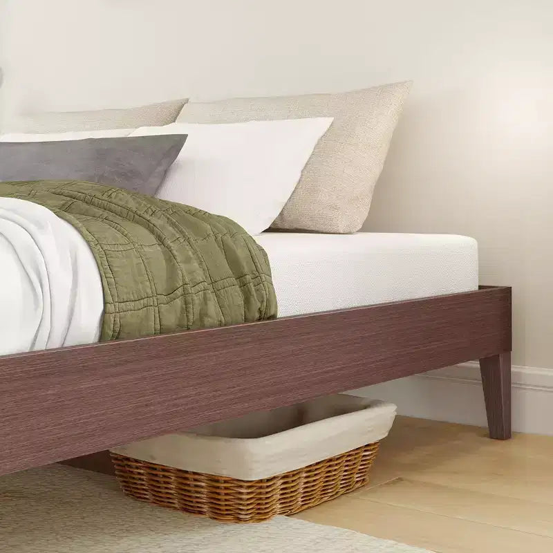 Cadre de lit King, lit plateforme en bois