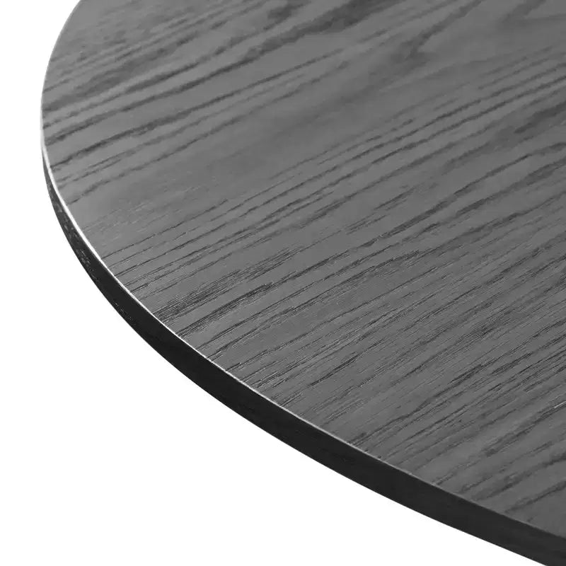 Table de cuisine et de salle à manger de style rustique, table ronde avec pieds en rotin tressé, pour la cuisine, le bar ou le salon