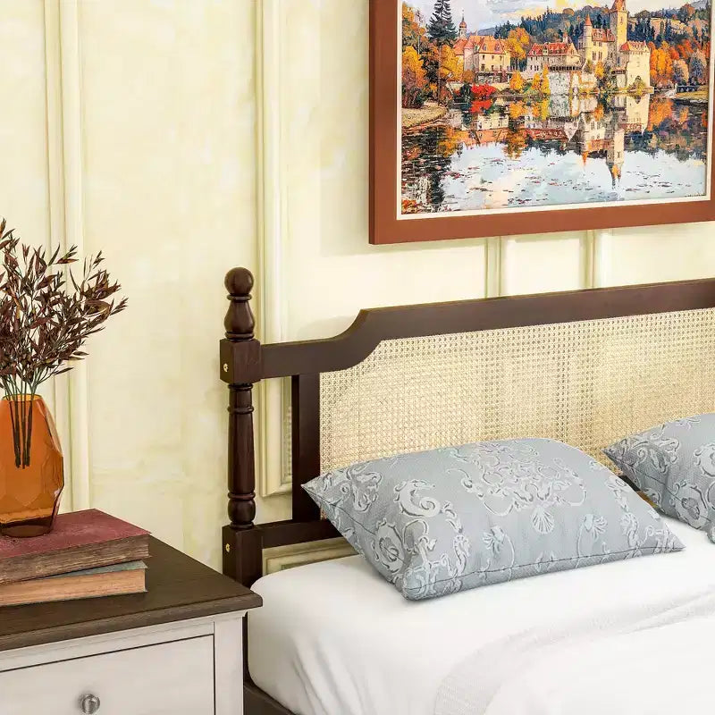 Bettrahmen in Queen-Size mit Stauraum unter dem Bett, hohe Tragkraft, strapazierfähiges Metall