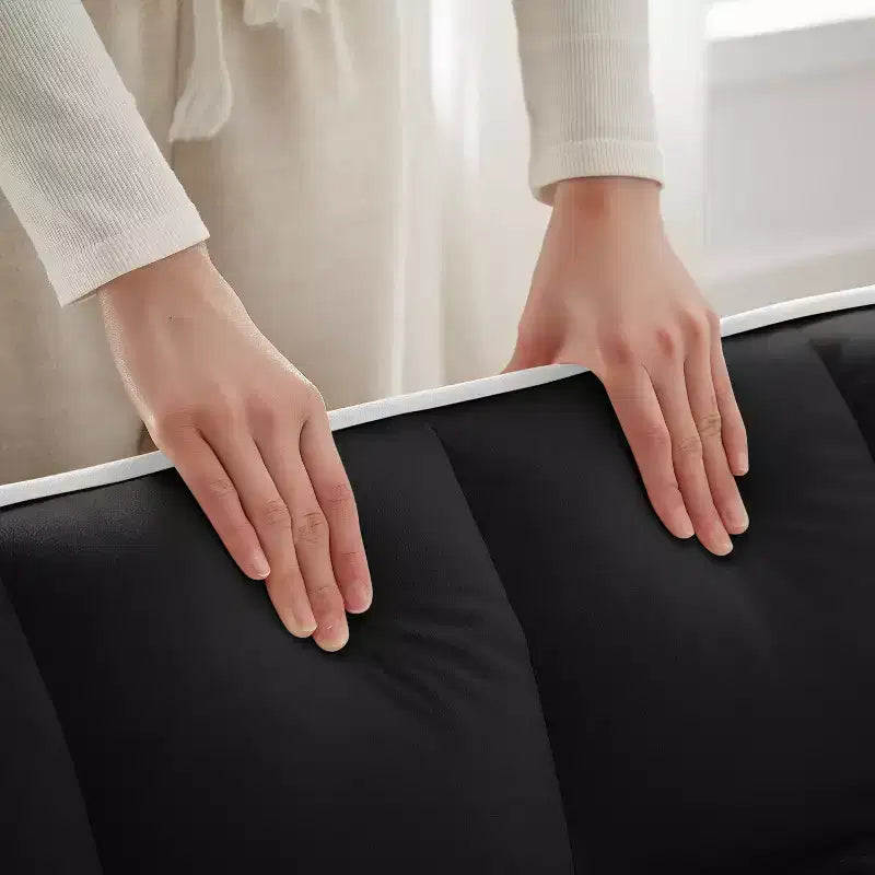 Sillón sofá convertible 3 en 1, sillón cama con respaldo ajustable, soporte para teléfono, USB y Type-C