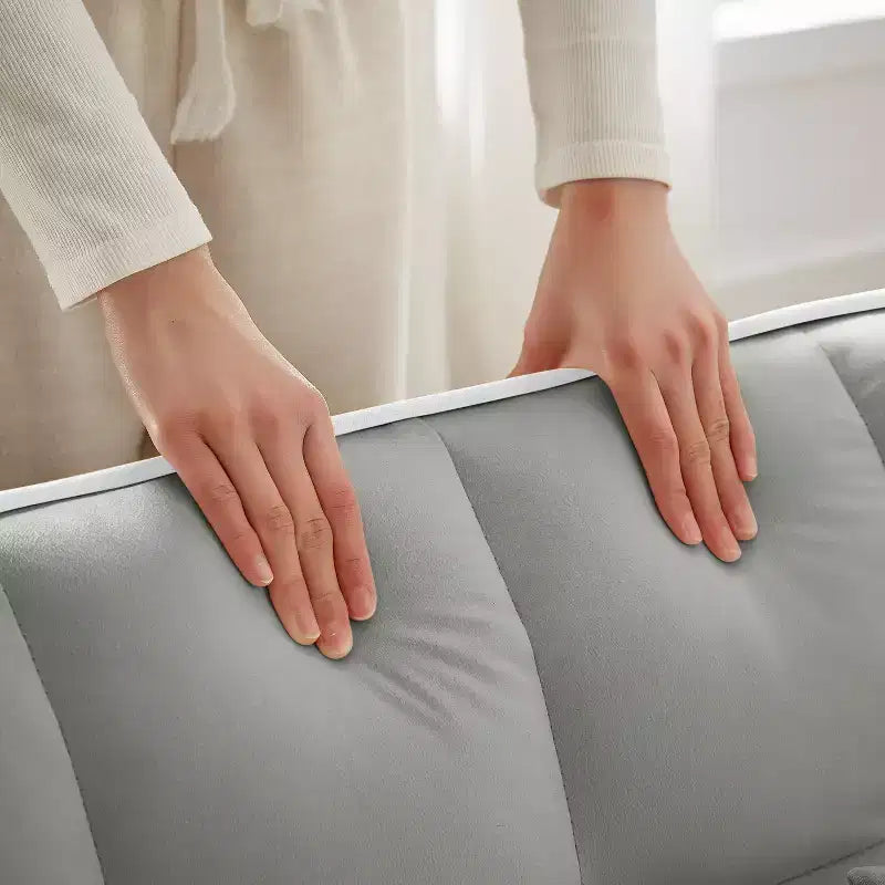 Sillón sofá convertible 3 en 1, sillón cama con respaldo ajustable, soporte para teléfono, USB y Type-C